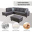 Ensemble de salon modulaire en similicuir 3 pièces Elsiana-276525923-276525933