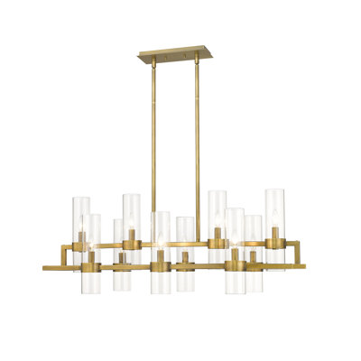 Fouges 10 - Light Kitchen Island Cylinder Chandelier