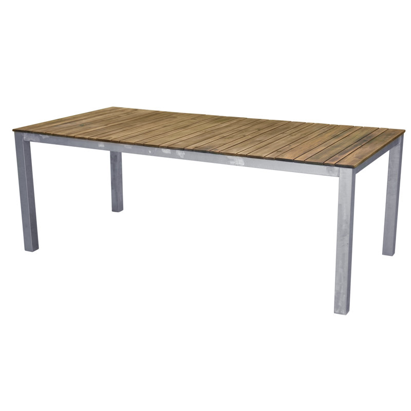Orion Rectangular Metal Outdoor Dining Table , 200cm cm W 100cm cm D