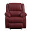 Fauteuil inclinable berçant synthétique en cuir synthétique Zuriel