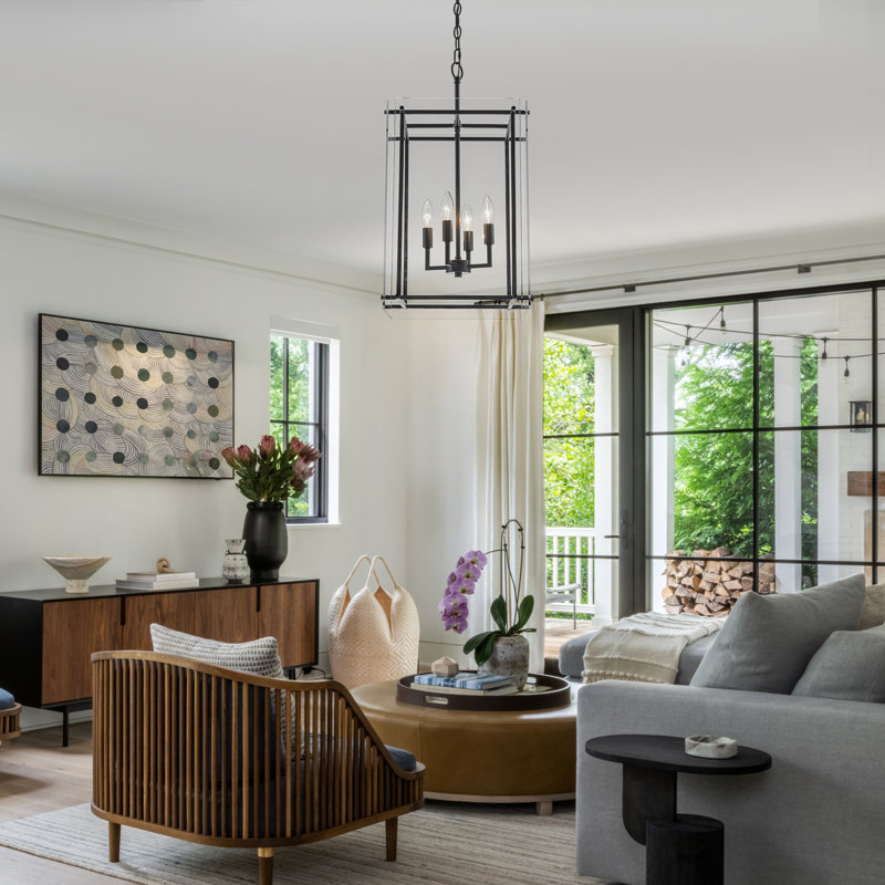 Qudarius 4 - Light Dimmable Lantern Square / Rectangle Chandelier