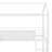 Twin Size Metal House Bed Loft Bed With Two-Sided Writable Wooden Board And Slide-102040504