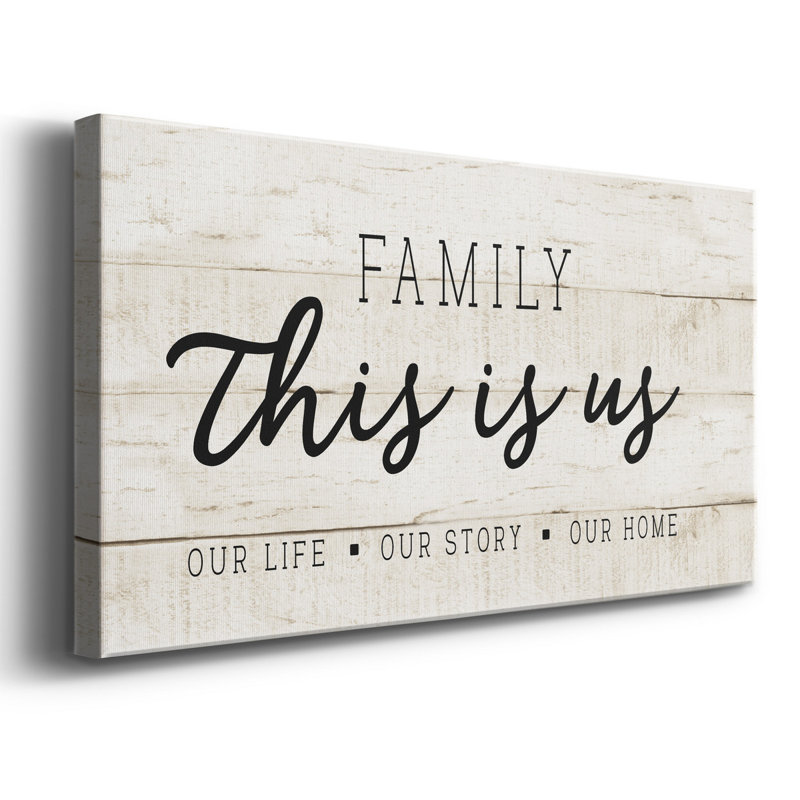 " This Is Us ", 16" H x 8" W x 1.5" D