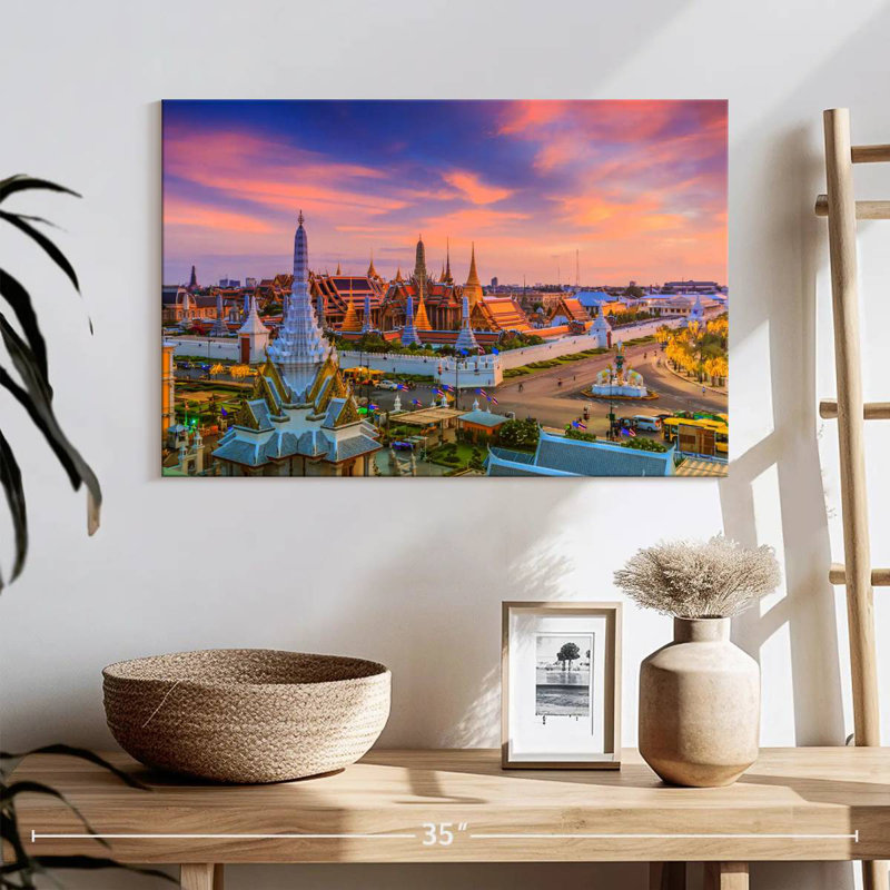 Rorry Wat Phra Kaew Sunset, 16" H x 24" W