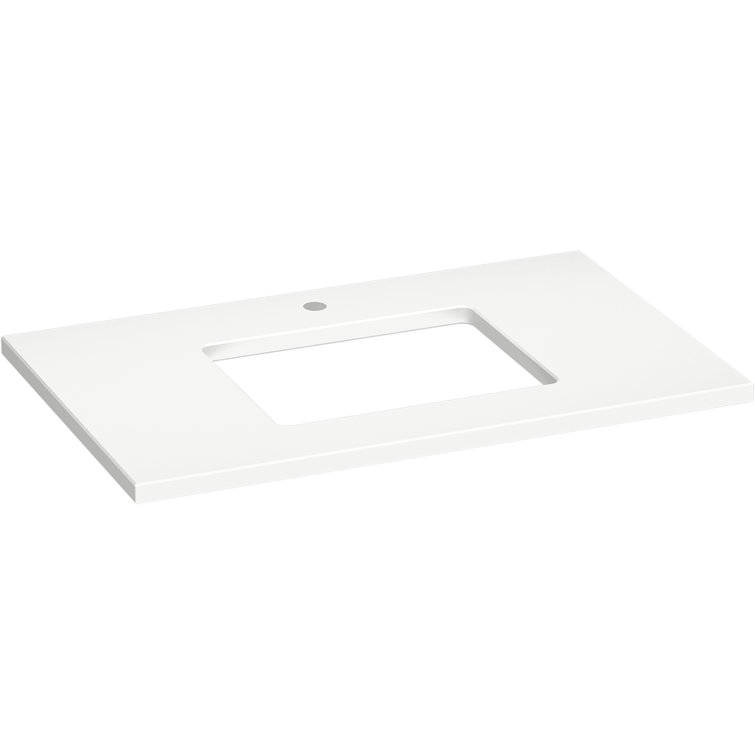 Silestone Quartz 37-In Vanity Top With Rectangle Cutout
