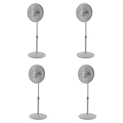 Lasko 16 Inch 3 Speed Adjustable Oscillating Performance Pedestal Fan, 4 Pack
