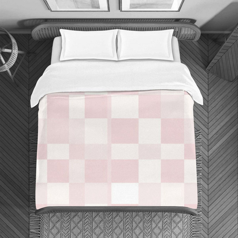 Checkered Polyester Checkered Duvet Cover, King Duvet Cover