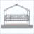 Wooden House Bed with Trundle