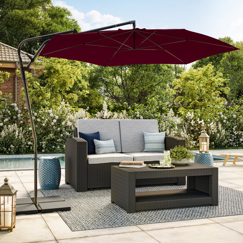 Parasol en porte-à-faux 116 po Monje, Espresso
