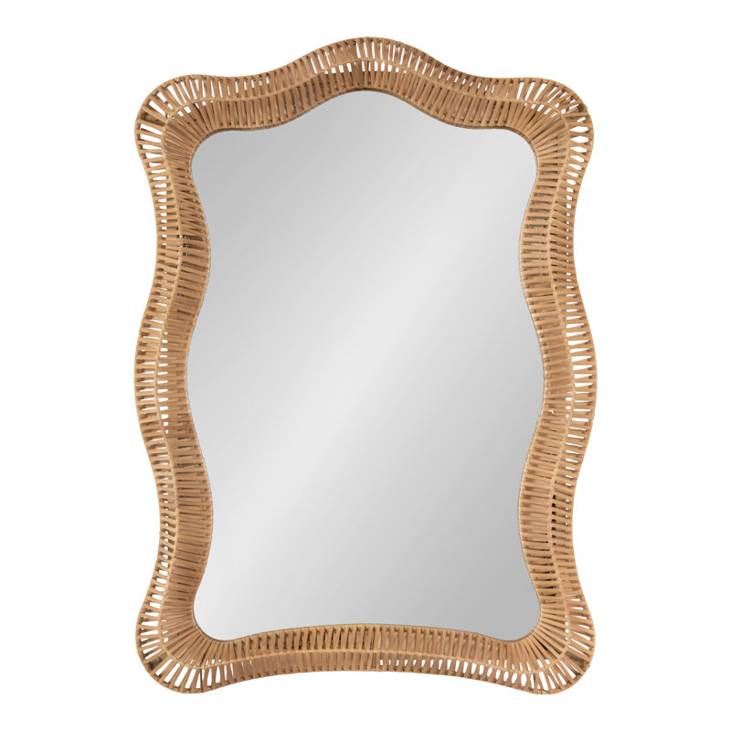 Arched Rattan Wall Mirror