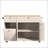 48.8" Rolling Kitchen Island with Drop Leaf Extension, Drawers, and Spice Rack – White-129895336