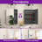 Husai Recessed or Surface Mount Aluminum Frameless Medicine Cabinet With Mirrored Door and Adjustable Shelves-408647401-408647405