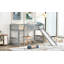 Lit mezzanine simple avec glissoire et échelle-124917943