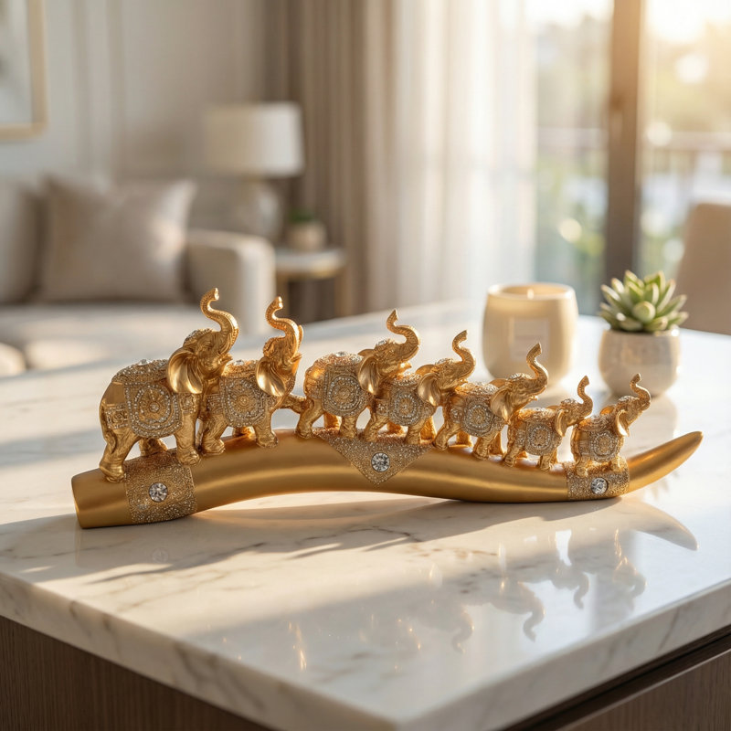 Creative Elephant Statue Decor,