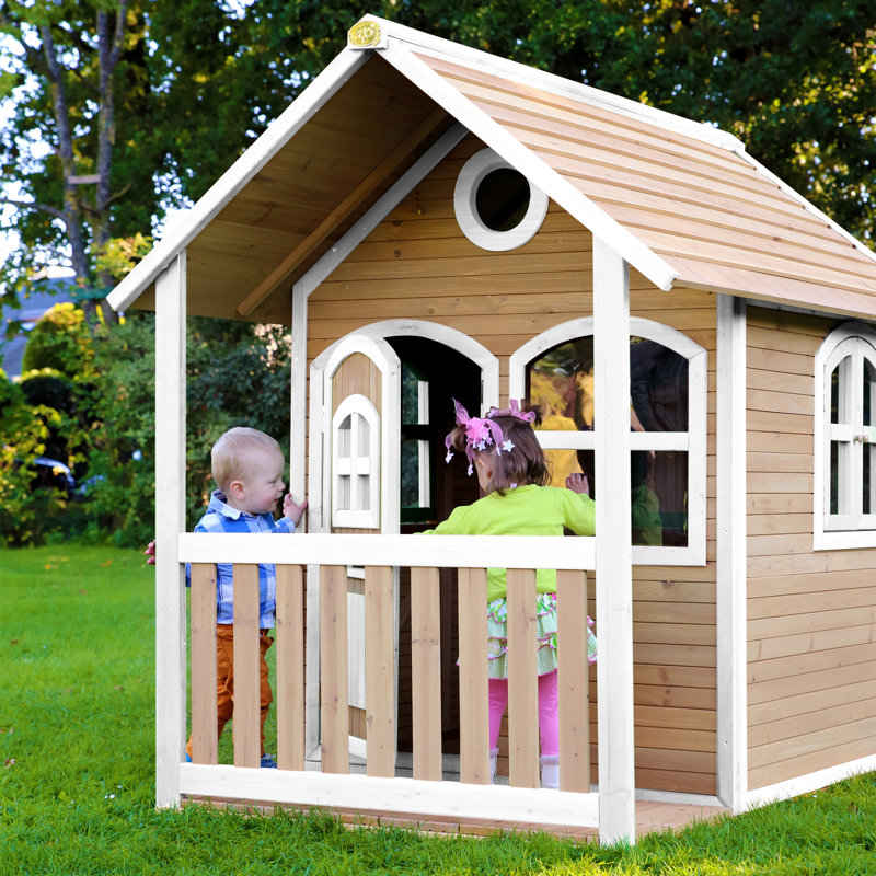Alex AXI 118cm W x 191cm D Outdoor Hemlock Wood Playhouse