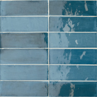 Bleu marine italien glacé 2 x 6,5
