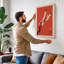 Moonlit Cherry Blossom Japandi - Wrapped Canvas-1155846526-1155846524