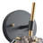 1-Smoke gray dimmable glass iron wall lamp