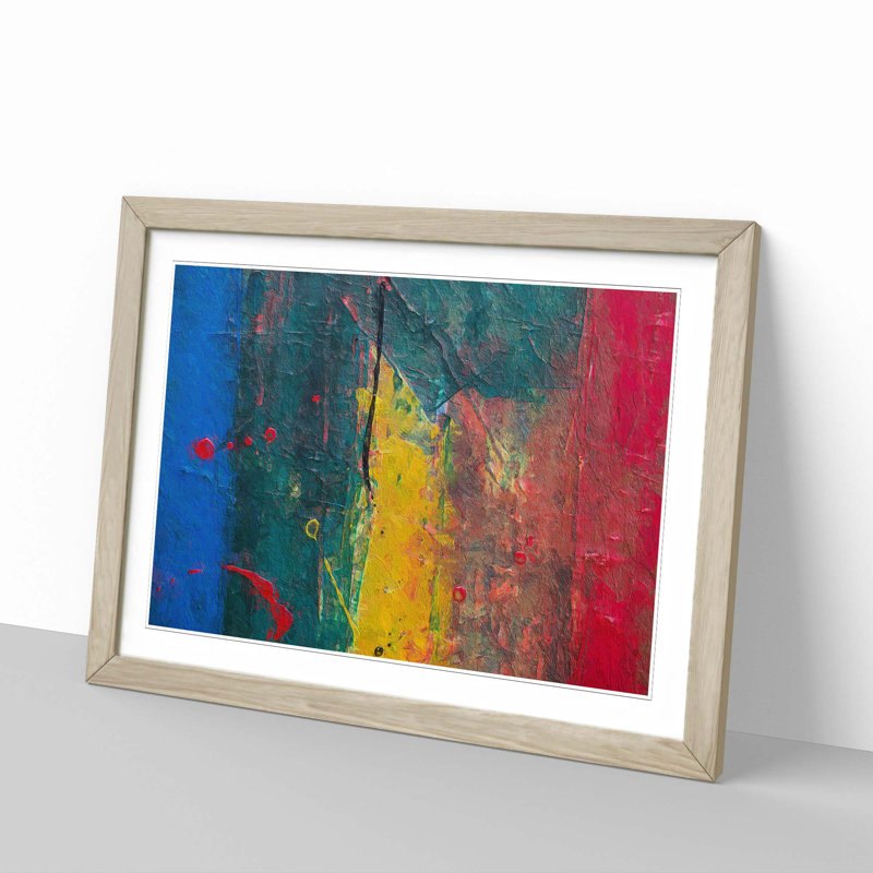 Abstract Vol.190 by S.Johnson - Framed Print, 33cm H x 45cm W x 2cm D, Oak Framed