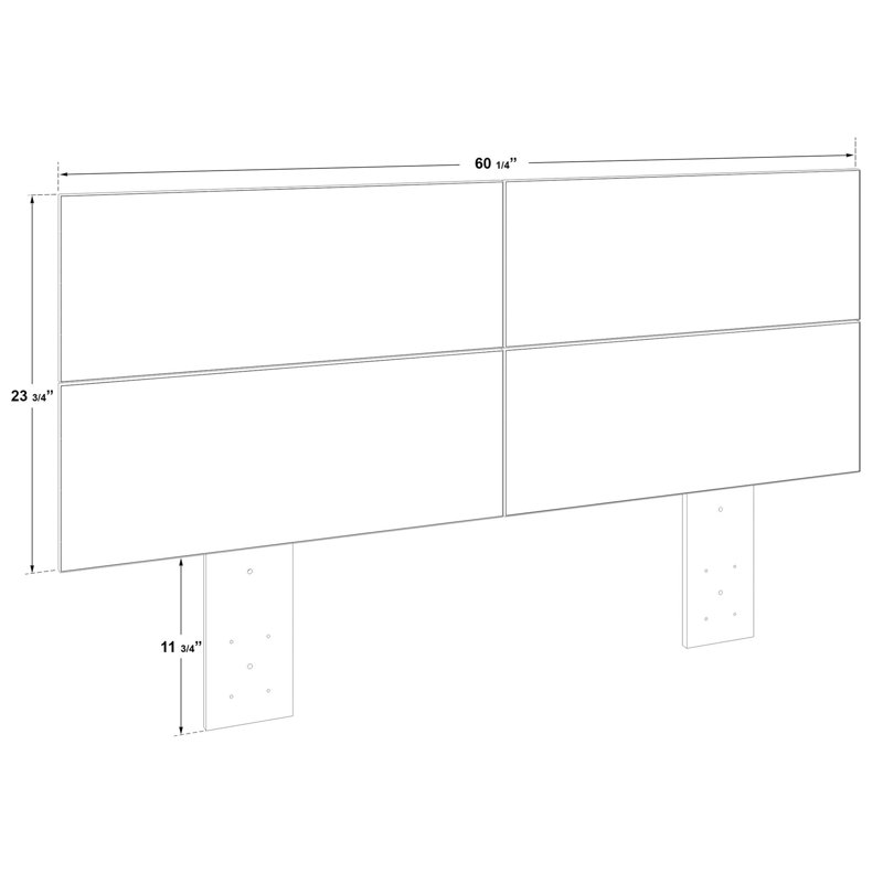 Gerace Panel Headboard, Black