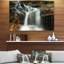 Slow Motion Waterfall on Rocks - Photographie sans cadre sur métal-61500329