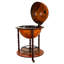 Colbye Wine Bottle & Glass Rack in Brown