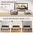 Mid-Century Modern Solid Wood Tenon Structure Bed Frame-950125876-950125878