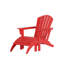 Ensemble de chaise Adirondack en plastique avec repose-pieds Geoff-795354207