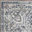 Tapis oriental bleu / crème en polypropylène tissé à la machine Aldophé-493440468