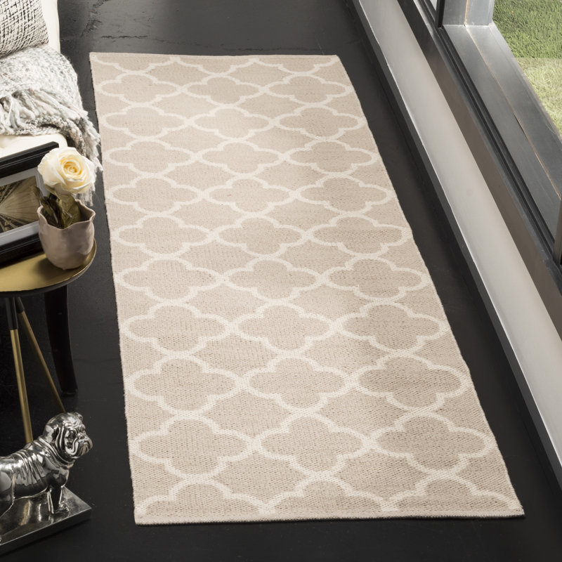 Desota Hand Woven Cotton Geometric Rug, Runner 2'3" x 7'