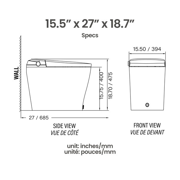 Dimensions du produit