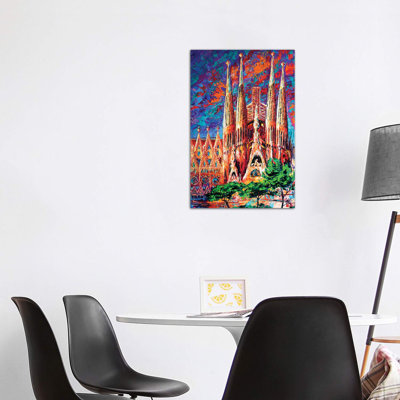 La Sagrada Familia 1 Piece Wrapped Canvas Painting