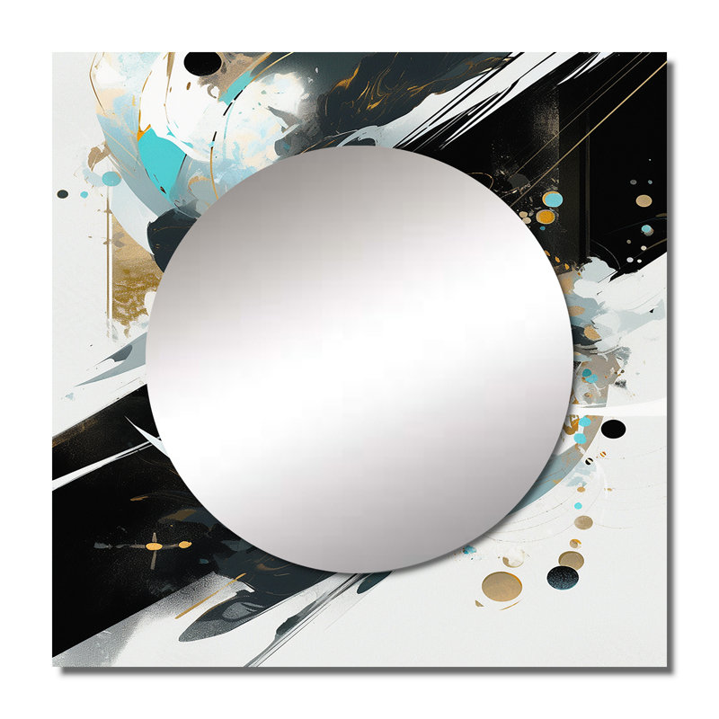 Soderquist - art cubique miroir blanc cubique Kaleidoscope II, 23 po x 23 po