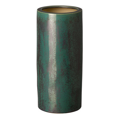 Vase de table en céramique d’intérieur/d’extérieur vert 19,5 po chinwendum