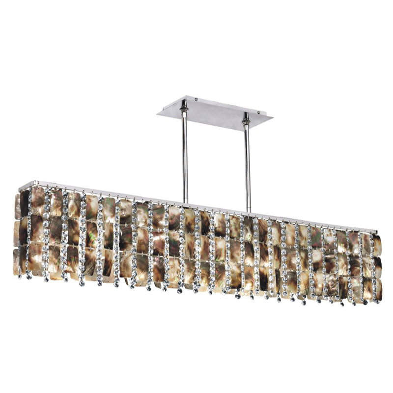 Luminaire suspendu linéaire pour îlot de cuisine 6 lumières Moonbeams