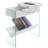 Allegonda 23.75'' Tall Sled End Table and Built-In Outlets-242386954