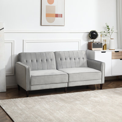 Twin 74.5'' Upholstered Convertible Sofa