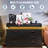 LED TV Stand Cabinet with Charging Station, Floating Countertop Coffee Bar Sideboard with 6 Drawers Storage-137612691