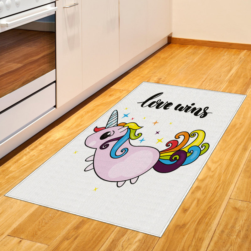Tapis décoratif Pride Unicorn, Rectangle 2 pi 7 po x 5 pi