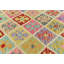 Tapis oriental fait à la main multicolore Lukely Kilim & Sumak 12 X 16