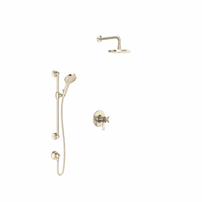 Palladian Thermostatic and Pressure Balanced Shower Faucet with Rough-in Valve