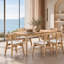 Ensemble repas 5 pièces Solace avec chaises courbées-22406866-20084591