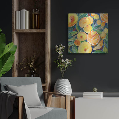 Art mural luxueux «Summery Citrus» par Kristy Rice