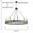 Ryang 12 - Light Dimmable Wagon Wheel Chandelier