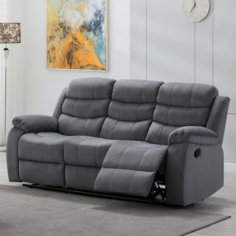 Canapé inclinable de massage lombaire - Relaxation, regarder la télévision et faire la sieste, pour le salon / salle familiale, tissu en polyester avec structure en bois massif et système de rail en acier