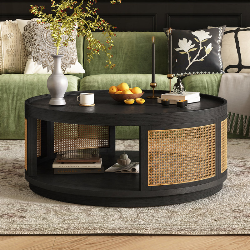 Round Coffee Table, Black
