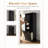 Freestanding Floor Accent Space-Saving Bathroom Cabinet With Flip-Out Basket-2024489296