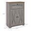 Armoire de ferme, armoire de porte de grange, armoire grise-1140171678