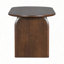 Ensemble de table de salle à manger 6 pièces avec banc, ensemble de chaises de table ovales pour 6 personnes, ensemble de salle à manger de style moderne, brun-23952498