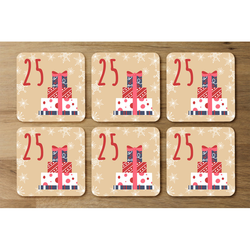 Square 6 Piece Coaster Set